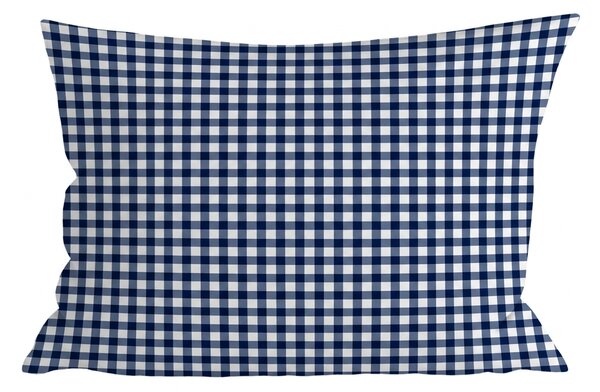 Mikroszálas párnahuzat NAVY GINGHAM 70x90 cm, kék-fehér