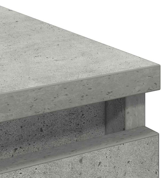 VidaXL betonszürke szerelt fa tálalószekrény 80x35x99 cm