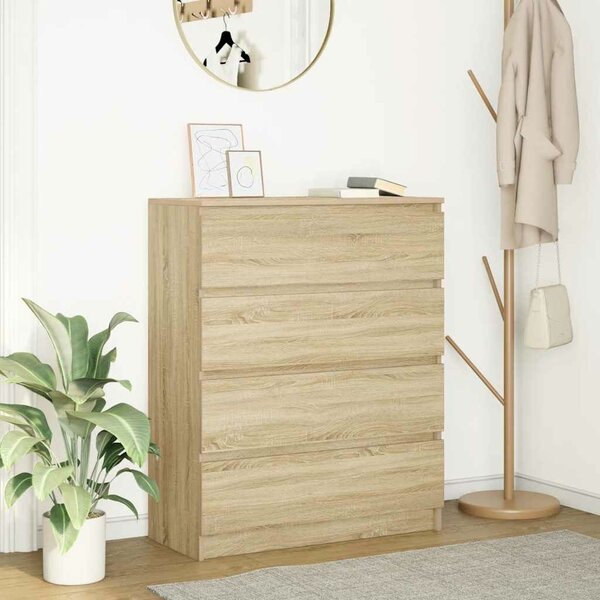 VidaXL sonoma tölgy színű szerelt fa tálalóasztal 80x35x99 cm