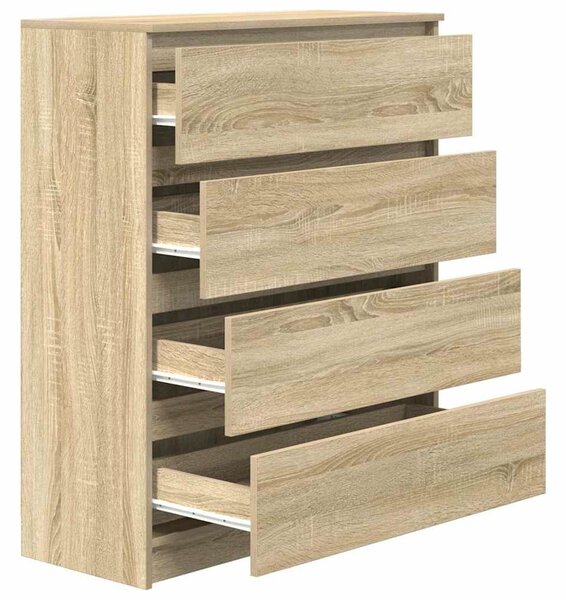 VidaXL sonoma tölgy színű szerelt fa tálalóasztal 80x35x99 cm