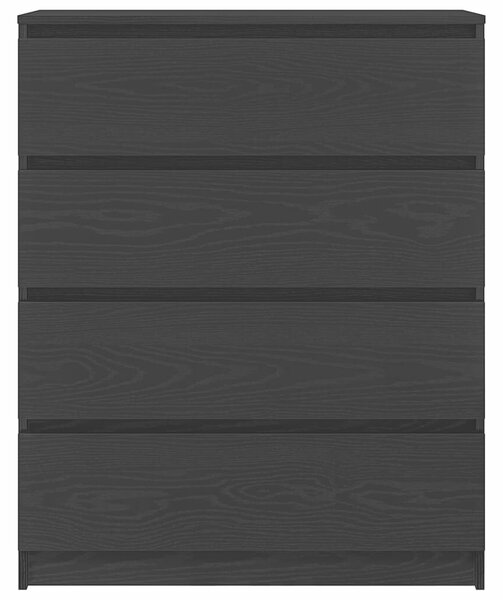 VidaXL fekete tölgy szerelt fa tálalószekrény 80x35x99 cm