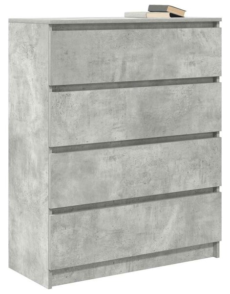 VidaXL betonszürke szerelt fa tálalószekrény 80x35x99 cm