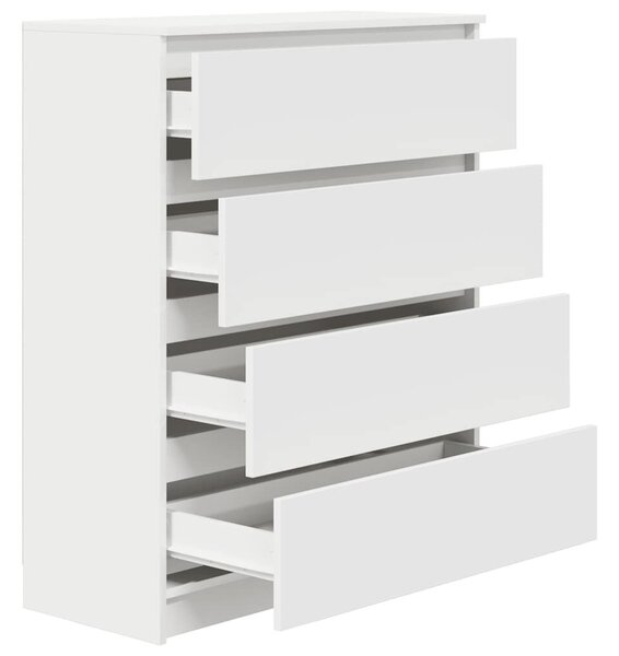 VidaXL fehér szerelt fa tálalószekrény 80x35x99 cm
