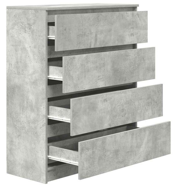 VidaXL betonszürke szerelt fa tálalószekrény 80x35x99 cm