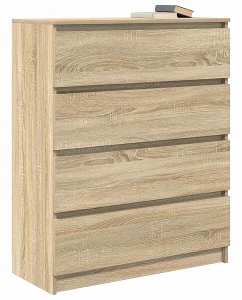 VidaXL sonoma tölgy színű szerelt fa tálalóasztal 80x35x99 cm