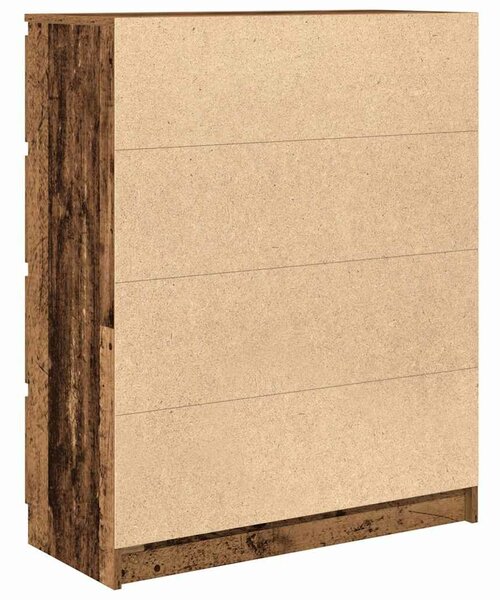 VidaXL antik fa színű szerelt fa tálalószekrény 80x35x99 cm