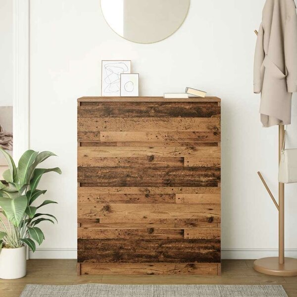 VidaXL antik fa színű szerelt fa tálalószekrény 80x35x99 cm