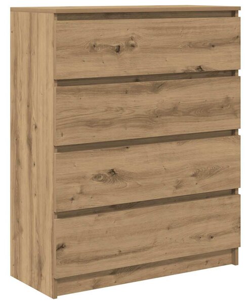VidaXL kézműves tölgy színű szerelt fa tálalószekrény 80x35x99 cm