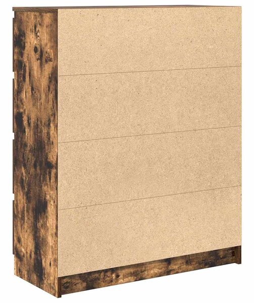 VidaXL füstös tölgy színű szerelt fa tálalószekrény 80x35x99 cm