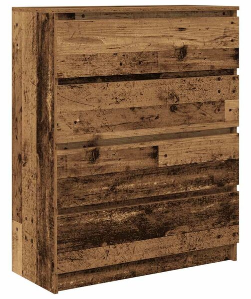 VidaXL antik fa színű szerelt fa tálalószekrény 80x35x99 cm
