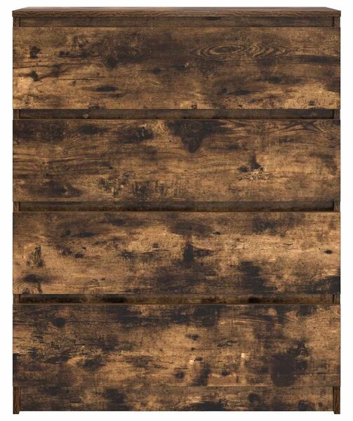 VidaXL füstös tölgy színű szerelt fa tálalószekrény 80x35x99 cm