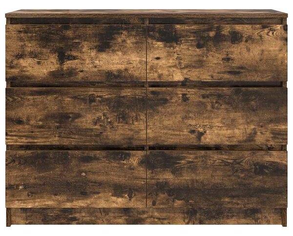 VidaXL sonoma tölgy színű szerelt fa tálalószekrény 100x35x76 cm