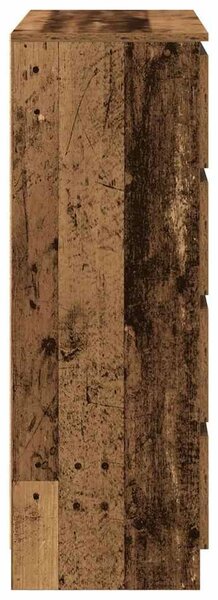VidaXL antik fa színű szerelt fa tálalószekrény 80x35x99 cm