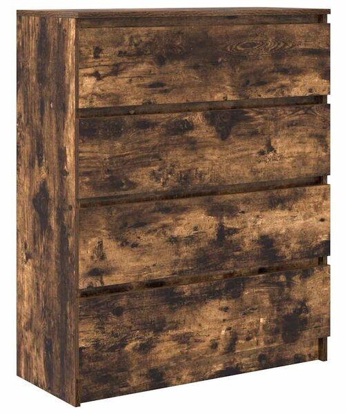 VidaXL füstös tölgy színű szerelt fa tálalószekrény 80x35x99 cm