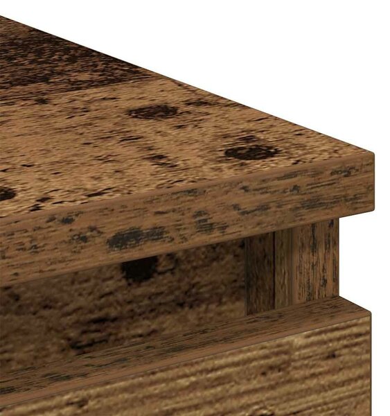 VidaXL antik fa színű szerelt fa tálalószekrény 80x35x99 cm