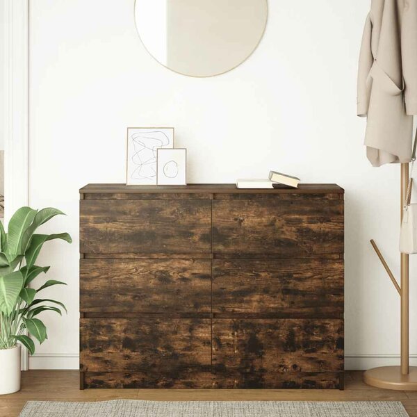 VidaXL sonoma tölgy színű szerelt fa tálalószekrény 100x35x76 cm