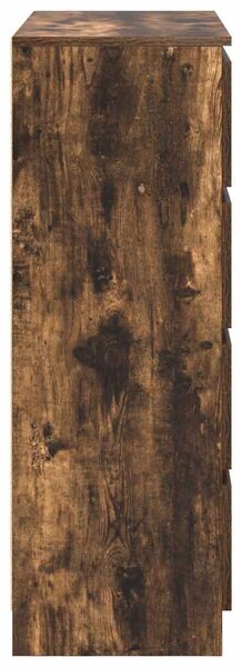 VidaXL füstös tölgy színű szerelt fa tálalószekrény 80x35x99 cm