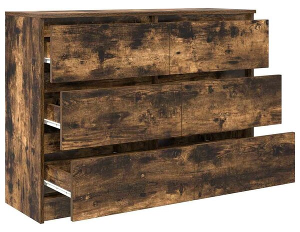 VidaXL sonoma tölgy színű szerelt fa tálalószekrény 100x35x76 cm
