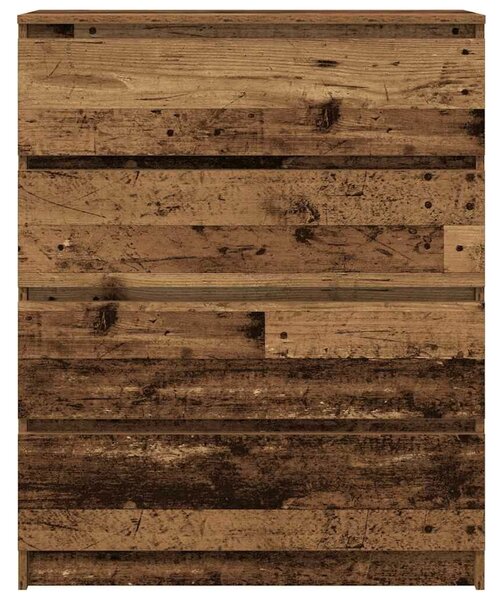 VidaXL antik fa színű szerelt fa tálalószekrény 80x35x99 cm