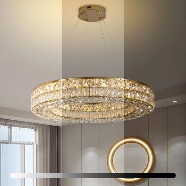 Mennyezeti lámpa LED APP1569-CP Gold 80cm