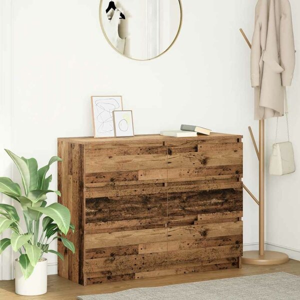 VidaXL antik fa szerelt fa tálalószekrény 100x35x76 cm