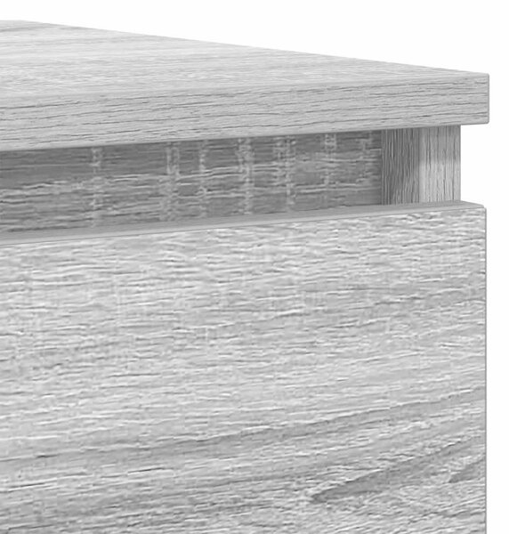 VidaXL szürke sonoma színű szerelt fa tálalószekrény 100x35x76 cm