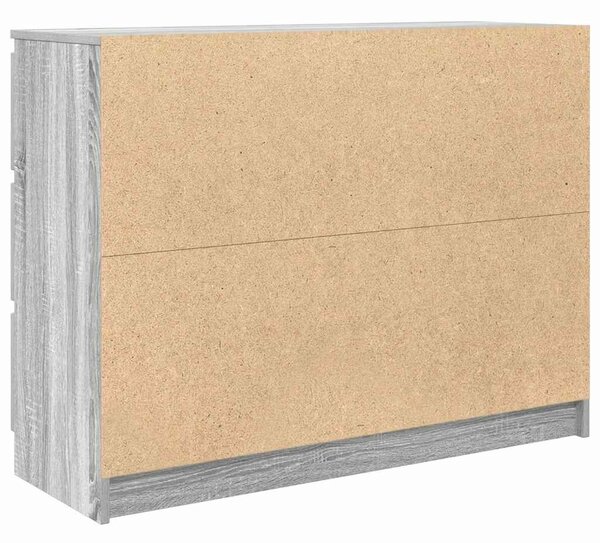 VidaXL szürke sonoma színű szerelt fa tálalószekrény 100x35x76 cm