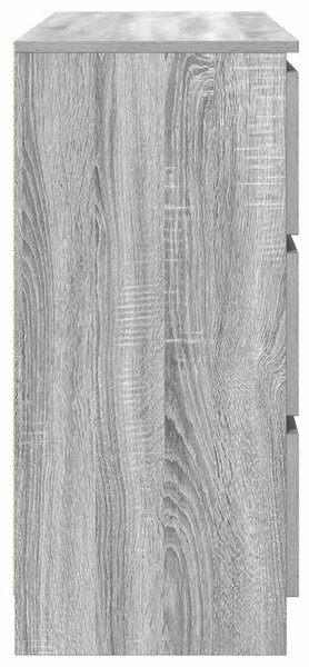 VidaXL szürke sonoma színű szerelt fa tálalószekrény 100x35x76 cm