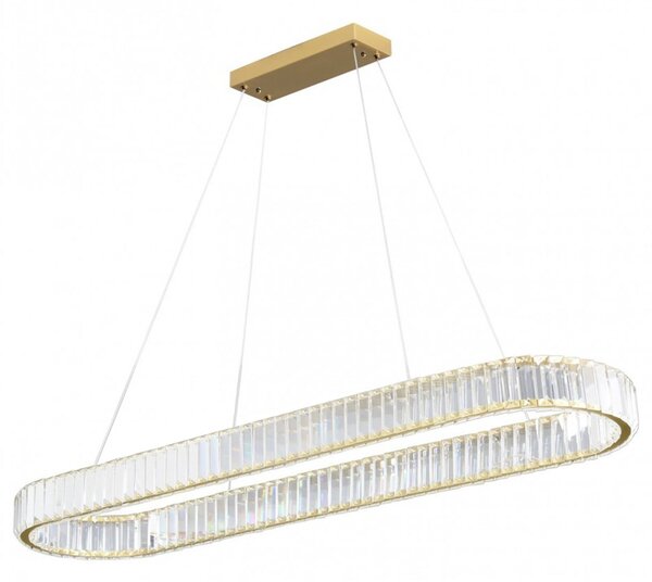 Toolight Szerszámlámpa, LED mennyezeti lámpa 100x30 cm, 22W, APP1508-CP, arany matt, OSW-06971