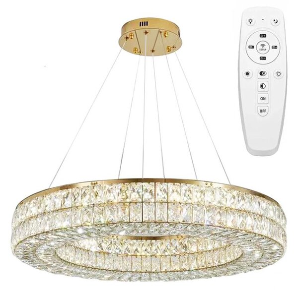 Mennyezeti lámpa LED APP1568-CP Gold 60cm