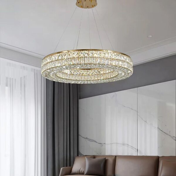 Mennyezeti lámpa LED APP1568-CP Gold 60cm