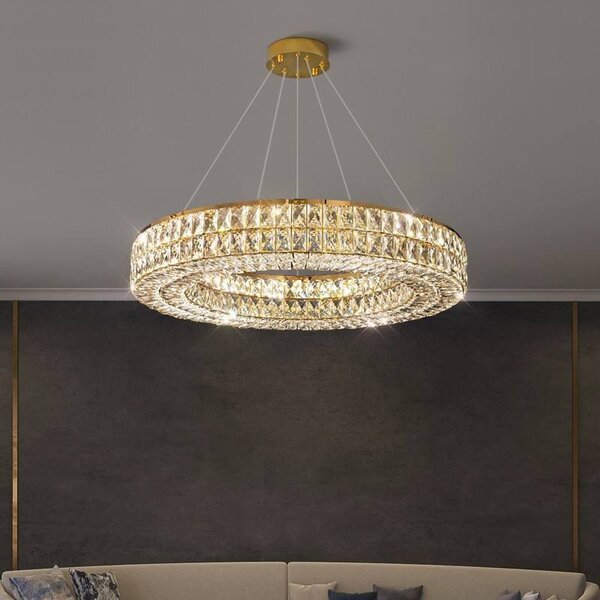 Mennyezeti lámpa LED APP1568-CP Gold 60cm