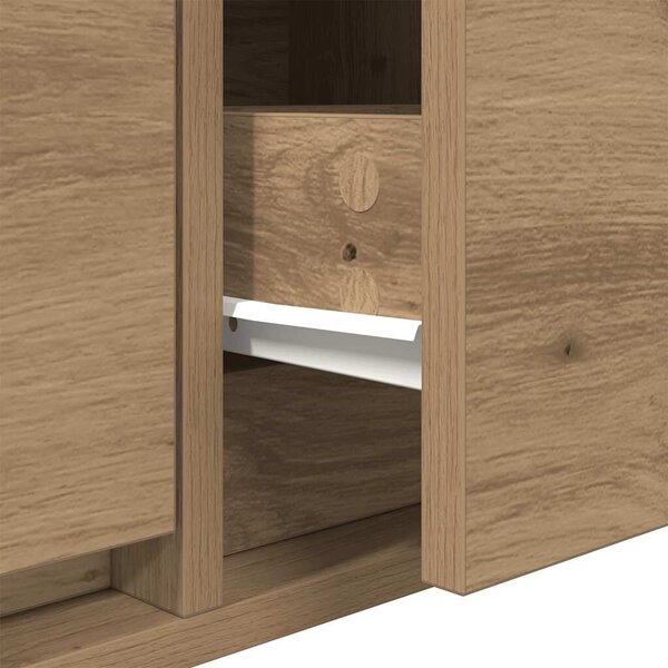VidaXL 2 db kézműves tölgy szerelt fa TV-szekrény 60x31x25,5 cm