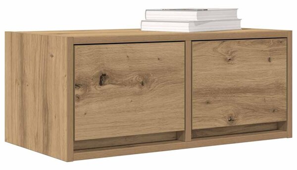 VidaXL 2 db kézműves tölgy szerelt fa TV-szekrény 60x31x25,5 cm