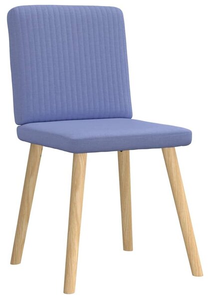 VidaXL étkezőszékek 6 db Jeans kék szövet