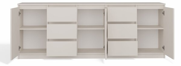 Aldabra COSTA komód szekrény, 200x40x75 cm, kasmír