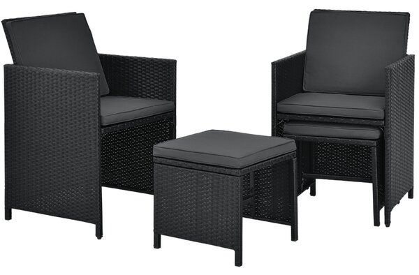 Juskys Baracoa L kerti rattan ülőgarnitúra