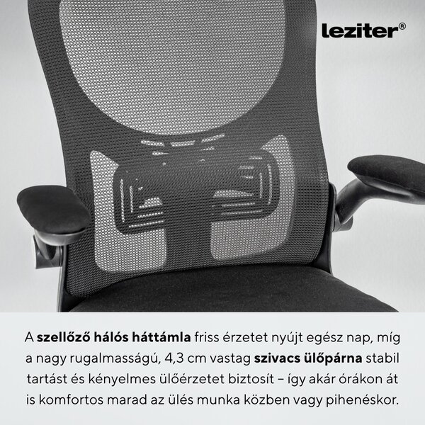 Flexo ergonomikus irodai forgószék deréktámasszal