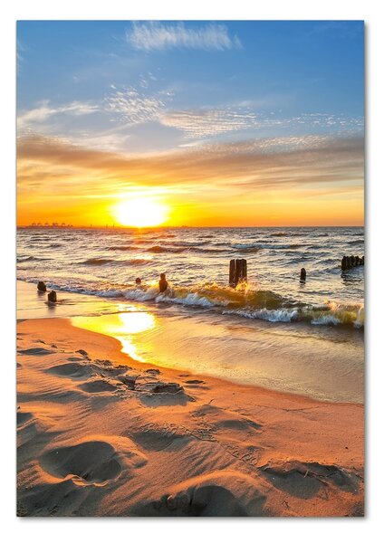 Üvegfotó Sunset tengeren