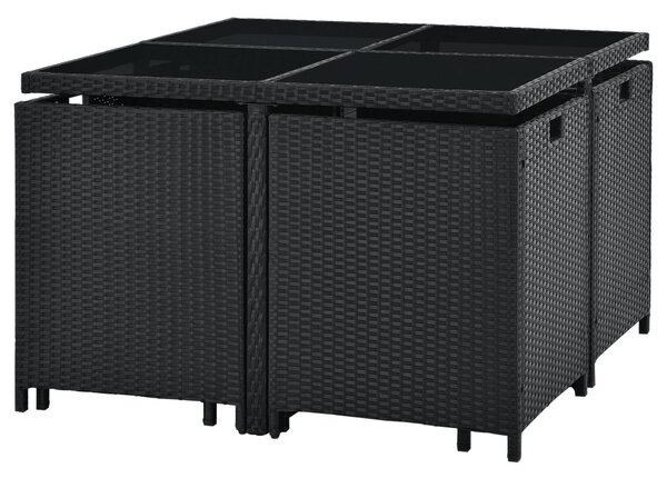 Juskys Baracoa L kerti rattan ülőgarnitúra
