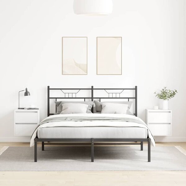 VidaXL 2 db fehér falra szerelhető éjjeliszekrény 38x34x40 cm