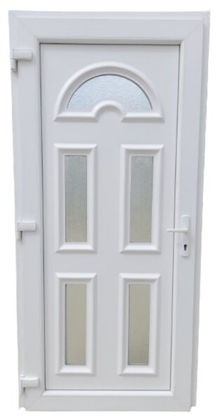 Remy-LN- Műanyag bejárati ajtó / fehér / 100x210 /