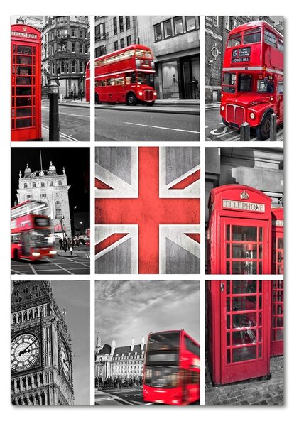 Üvegkép falra Collage london