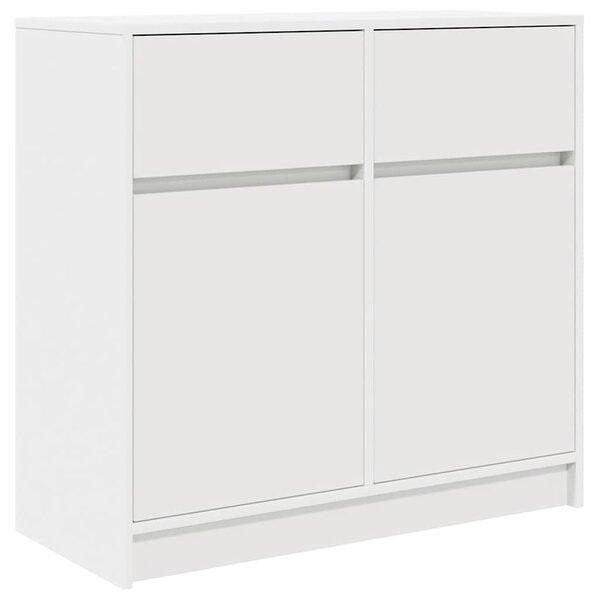 VidaXL fehér szerelt fa tálalószekrény fiókos 80x34x76 cm