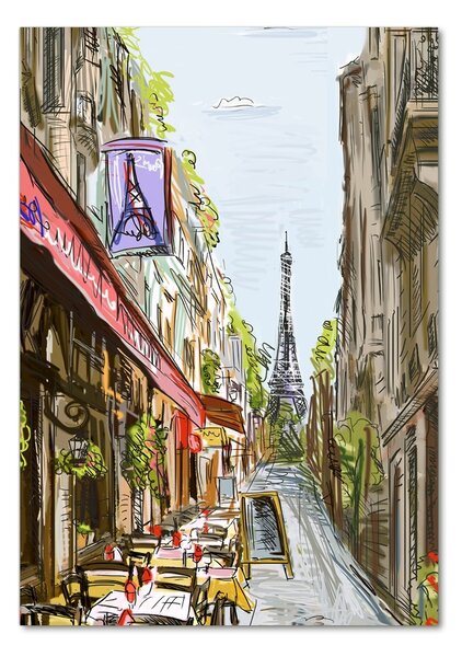 Üvegkép falra Párizsi eiffel-torony