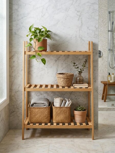 Sinsay - Bambusz polc - bézs