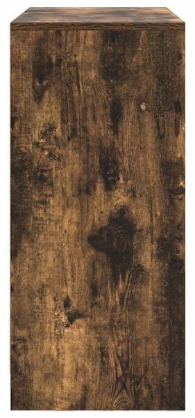VidaXL füstölt tölgy szerelt fa tálalószekrény fiókos 80x34x76 cm