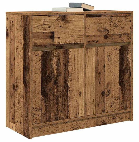 VidaXL antik fa szerelt fa tálalószekrény fiókos 80x34x76 cm