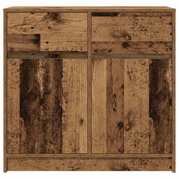 VidaXL antik fa szerelt fa tálalószekrény fiókos 80x34x76 cm