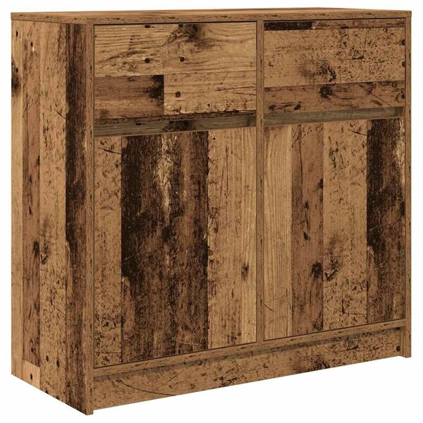 VidaXL antik fa szerelt fa tálalószekrény fiókos 80x34x76 cm
